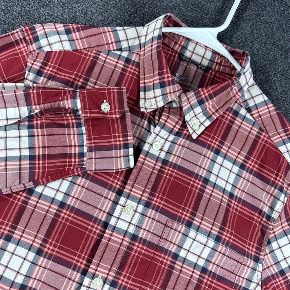 Vineyard Vines Button Down Mens M Medium Plaid On-The-Go Performance brrr Shirt